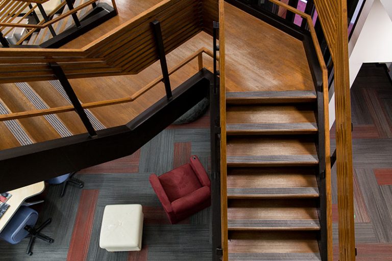 MERIT Library stairs image
