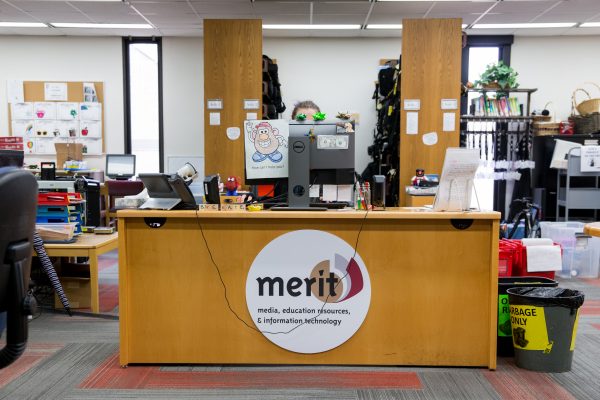 MERIT library front desk
